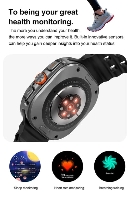 For Samsung New Sapphire Screen Galaxy Watch 7 Ultra Smart Watch Men's 32GB Memory NFC Bluetooth Call IP68 Waterproof Smartwatch