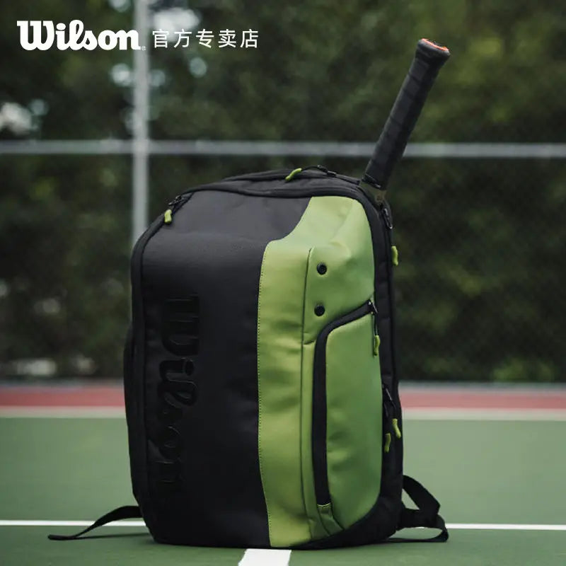 Original Wilson Tennis bag multi-functional backpack large capacity with independent shoe compartment insulated compartment