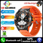 2024 New For Huawei Xiaomi AMOLED Smart Watch Men Rugged Military Bluetooth Call GPS Track 500Mah 3ATM Waterproof Smartwatch