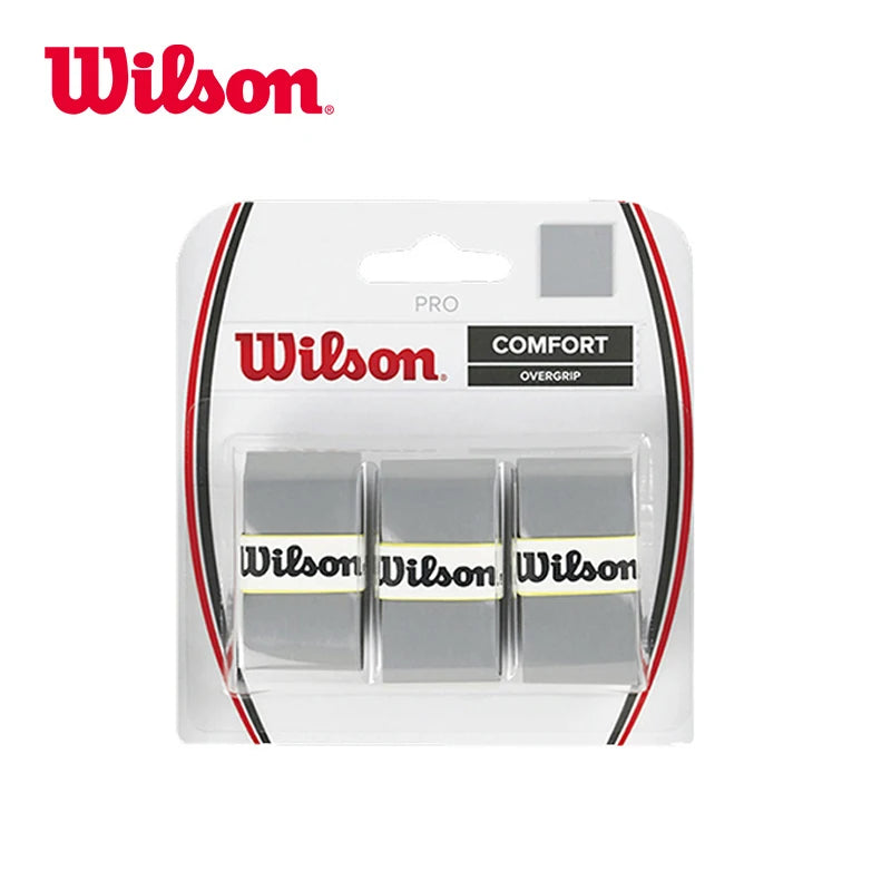 Original Wilson Tennis Overgrip Badminton  Sticky Non-slip Racket Hand Glue Badminton Tennis Beach Racket Sweatband 3PCS