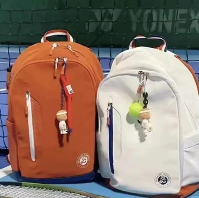 Wilson Roland Garros Clay Tennis Bag French Open Commemorative Tour Tennis Racquets Backpack Max for 2 Rackets with Compartment