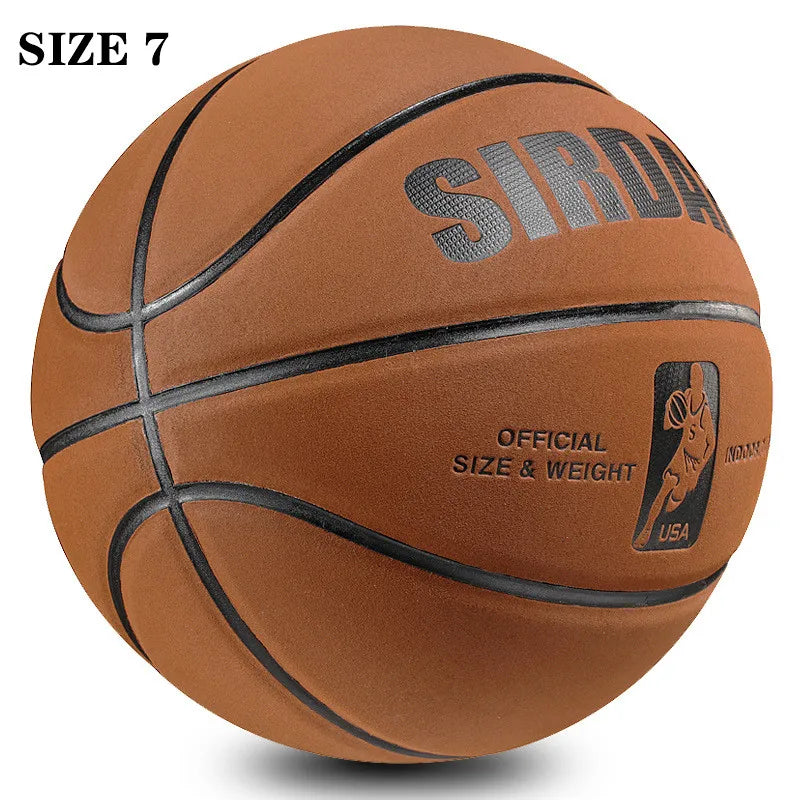 Basketball Size 7 Soft Microfiber Wear-Resistant Anti-Slip Waterproof Outdoor & Indoor Professional Basketball Ball Purple