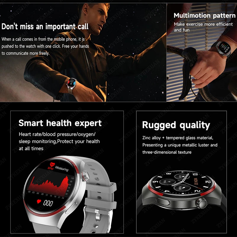 New Watch 4 Pro Space Exploration Edition Man Smart Watch HD Bluetooth Call GPS NFC Heart Rate 100+ Sports SmartWatch For HUAWEI