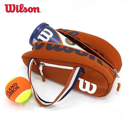 Wilson Minions Mini Tennis Bag French Open Orange White Handheld Mini Tennis Key Pack RG Mini version of the Minions Tour 12 bag