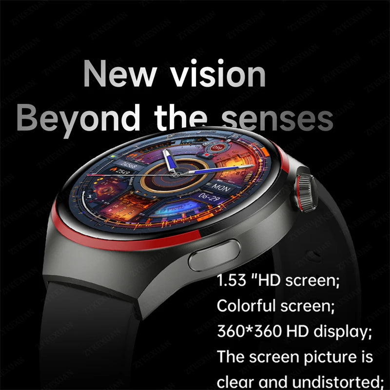 New Watch 4 Pro Space Exploration Edition Man Smart Watch HD Bluetooth Call GPS NFC Heart Rate 100+ Sports SmartWatch For HUAWEI