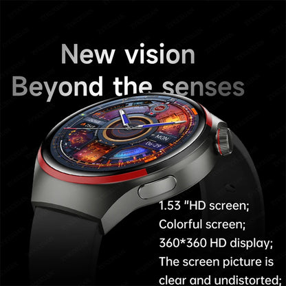 New Watch 4 Pro Space Exploration Edition Man Smart Watch HD Bluetooth Call GPS NFC Heart Rate 100+ Sports SmartWatch For HUAWEI