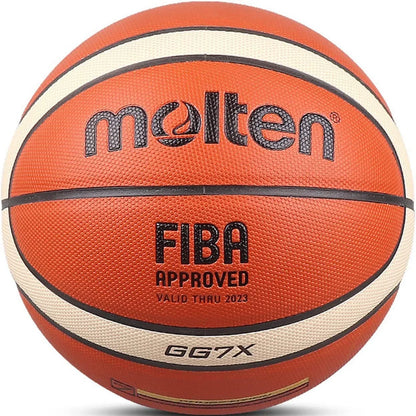 Men Women Match Training Basketball PU Material Official High Quality Standard Size 7/6/5 Team Basketball