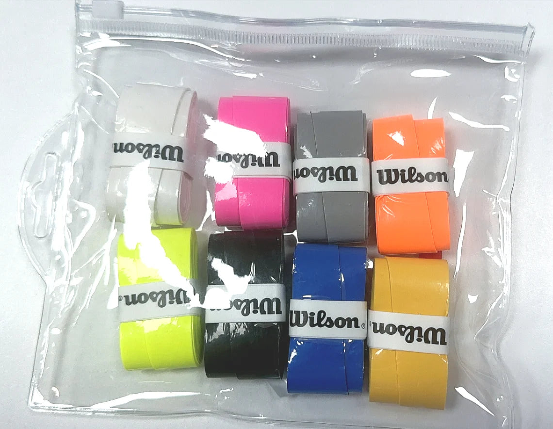 Original Wilson Overgrips Non-Slip Belt Tennis Racket Grip Sweat Band Absorption Grip Anti-Slip Band Sweatband Pu Handle 12PCS