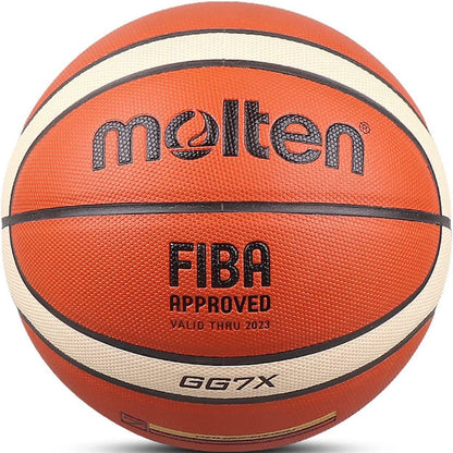 Men Women Match Training Basketball PU Material Official High Quality Standard Size 7/6/5 Team Basketball