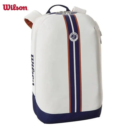 Wilson Super Tour Roland Garos 2023 Tennis Racket Bag Large Capacity Unisex Racket Backpack with Partial Racquet Compartment