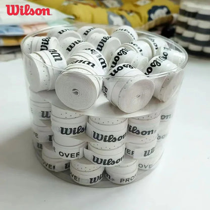 60pcs/lot Wilson Tennis Overgrip Hand Glue Padel Racket Tenis Grip Anti-Slip Training Sweatband Tennis Badminton Accessories