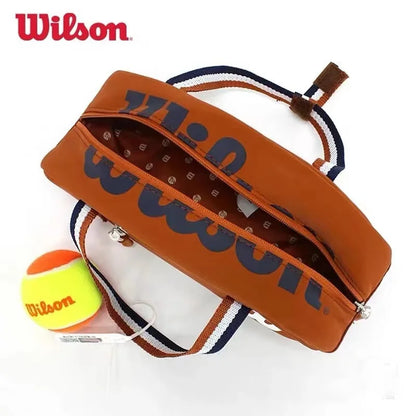 Wilson 2024 ROLAND GARROS KEY CHAIN BAG French Open Orange White Handheld Mini Tennis Key Pack RG WR8035001001