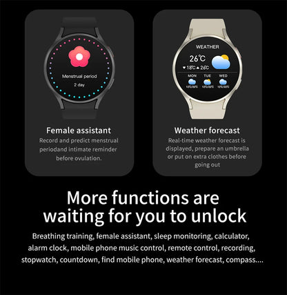 For Samsung Watch7 New Smart Watch Men GPS Motion Track BT Calling Health Monitoring Sport Mode IP68 Waterproof Smartwatch women