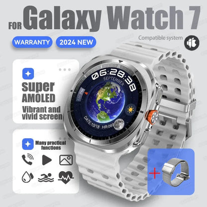 For Samsung New Sapphire Screen Galaxy Watch 7 Ultra Smart Watch Men's 32GB Memory NFC Bluetooth Call IP68 Waterproof Smartwatch