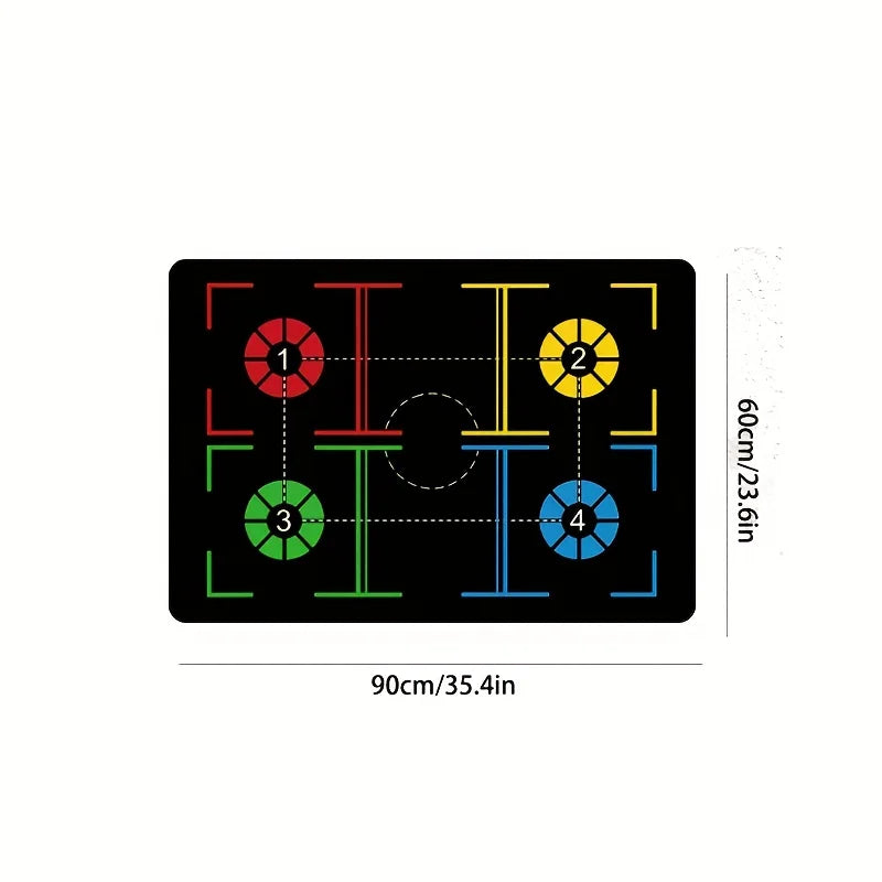 Basketball Train Mat  Non Slip Soundproof Material Children adolescents Indoor Ball Control Training dribbling drill thickening