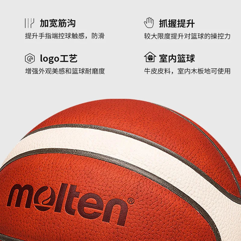 BG5000-Molten 7 basketball and bag indoor outdoor cement ground wear resistant adult youth children competition training special