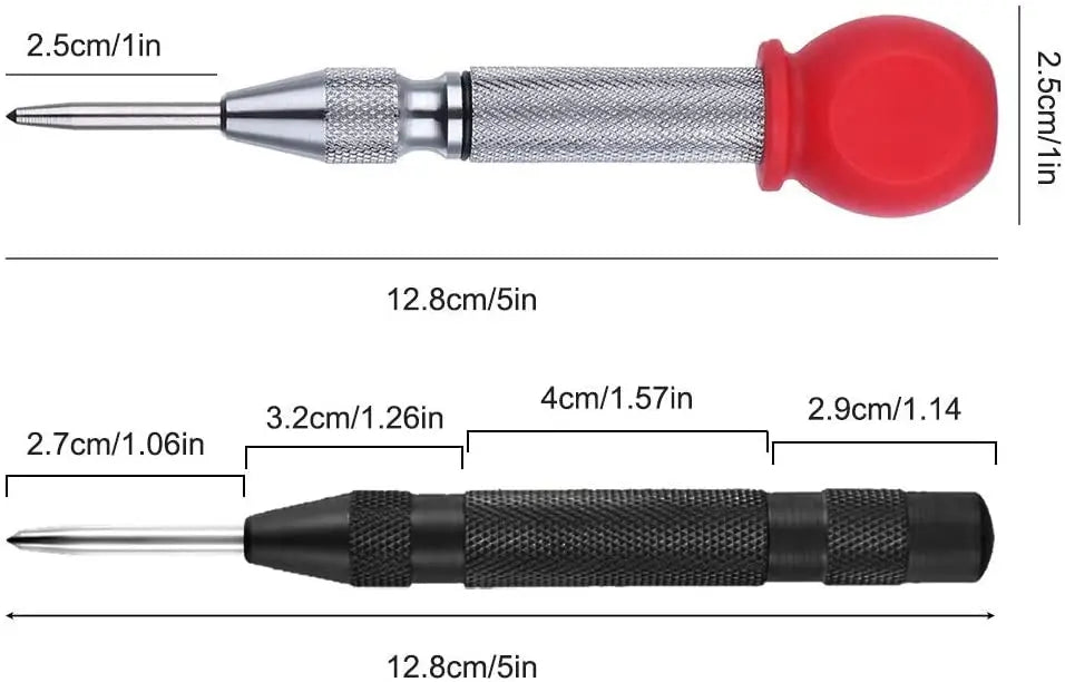 Automatic Center Punch Automatic Metal Punch Tool Woodworking Tools Loaded Marker Wood Chisel Joinery Carpenter Tool