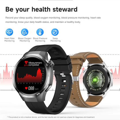 For Huawei Xiaomi GPS NFC Smart Watch Men GT5 Pro AMOLED HD Screen Heart Rate Bluetooth Call IP68 Waterproof SmartWatch 2025 New