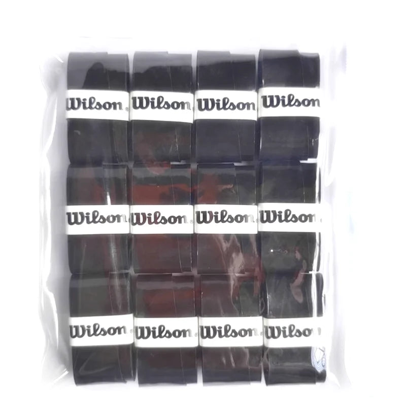 Original Wilson Overgrips Non-Slip Belt Tennis Racket Grip Sweat Band Absorption Grip Anti-Slip Band Sweatband Pu Handle 12PCS