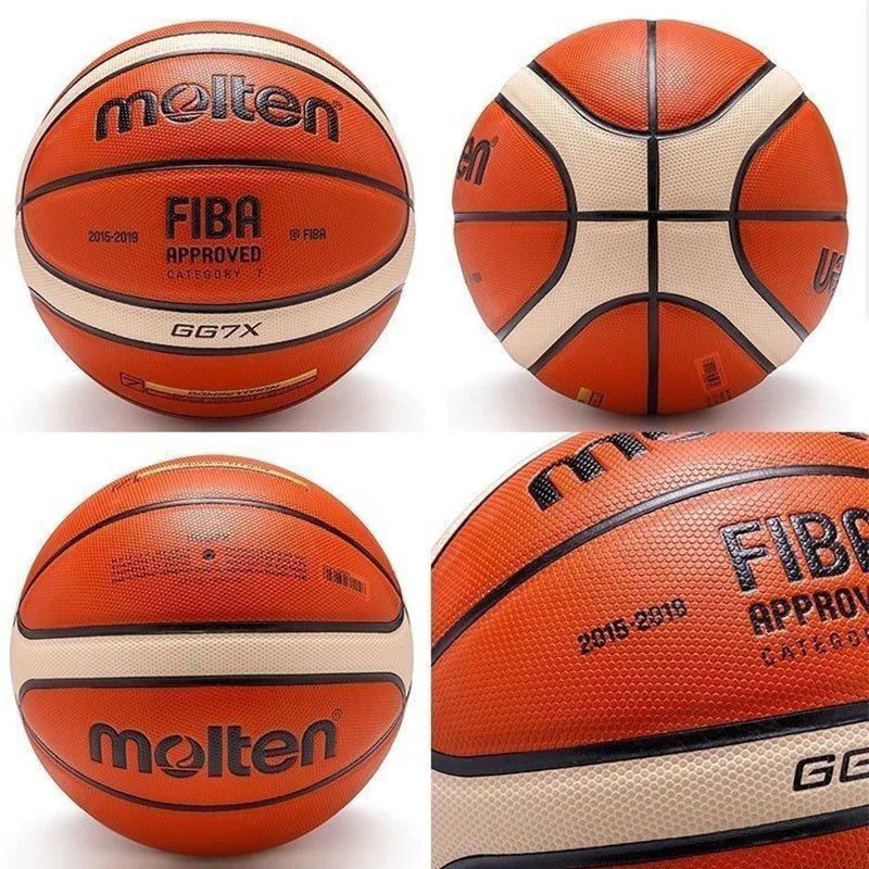 Molten GG6X Men Women Basketball Size 6 7 PU Game Training Standard Balls Kids Adult Competition Game Official Team Basketballs