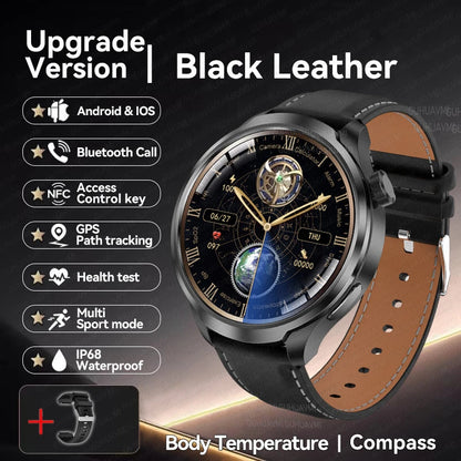 2024 For XIAOMI Android New 1.85 Inch HD Bluetooth Call Smart Watch Men Sports Fitness GPS NFC Heart Monitor Compass Smartwatch