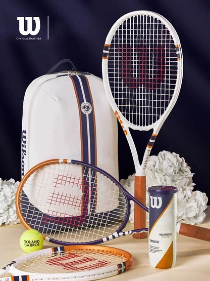 Wilson Super Tour Roland Garos 2023 Tennis Racket Bag Large Capacity Unisex Racket Backpack with Partial Racquet Compartment