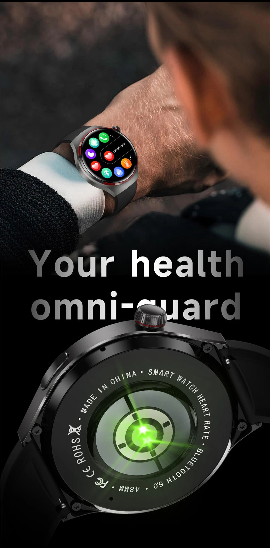 New Watch 4 Pro Space Exploration Edition Man Smart Watch HD Bluetooth Call GPS NFC Heart Rate 100+ Sports SmartWatch For HUAWEI