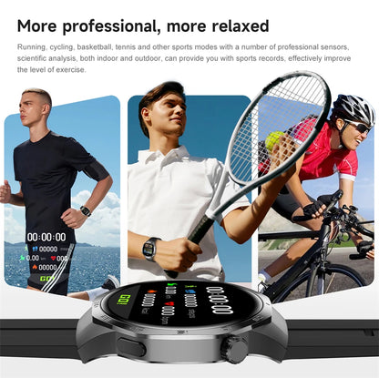 For Huawei Xiaomi GPS NFC Smart Watch Men GT5 Pro AMOLED HD Screen Heart Rate Bluetooth Call IP68 Waterproof SmartWatch 2025 New