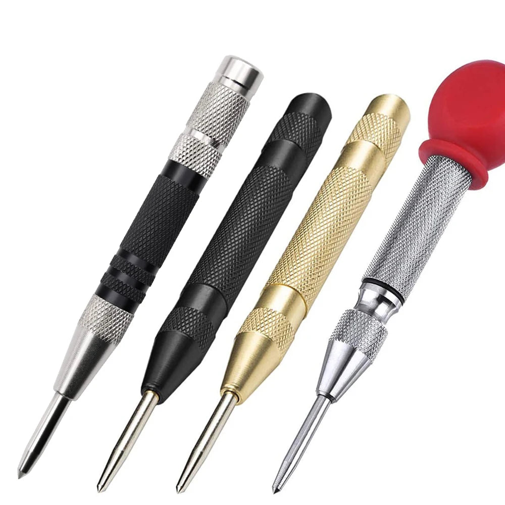 Automatic Center Punch Automatic Metal Punch Tool Woodworking Tools Loaded Marker Wood Chisel Joinery Carpenter Tool