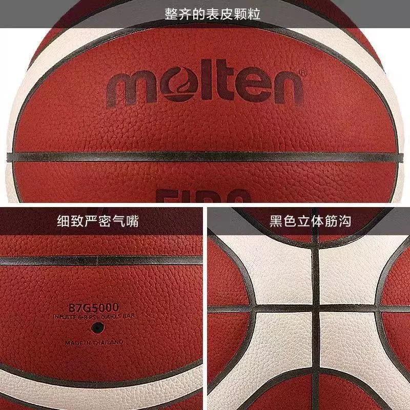 BG5000-Molten 7 basketball and bag indoor outdoor cement ground wear resistant adult youth children competition training special