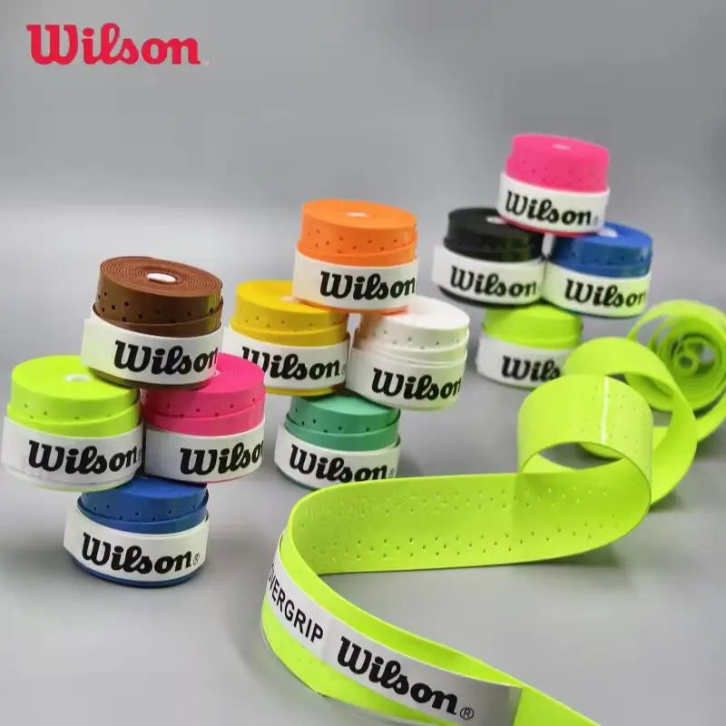 60pcs/lot Wilson Tennis Overgrip Hand Glue Padel Racket Tenis Grip Anti-Slip Training Sweatband Tennis Badminton Accessories