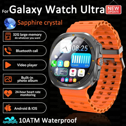 For Samsung New Sapphire Screen Galaxy Watch 7 Ultra Smart Watch Men's 32GB Memory NFC Bluetooth Call IP68 Waterproof Smartwatch