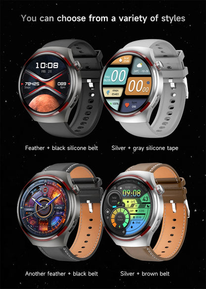 New Watch 4 Pro Space Exploration Edition Man Smart Watch HD Bluetooth Call GPS NFC Heart Rate 100+ Sports SmartWatch For HUAWEI